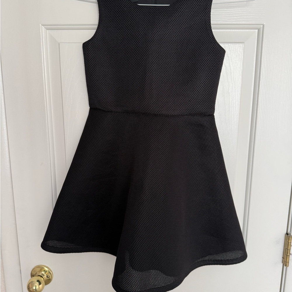 Elegant Black Sleeveless Kids Dress